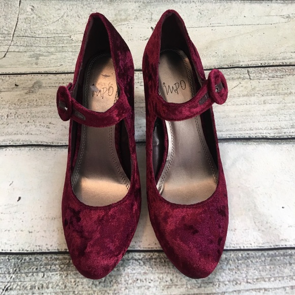 burgundy mary janes